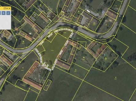 Katastrální fotomapa | Pronájem - pozemek pro bydlení, 2 837 m²