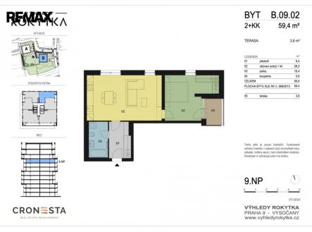 pláenk | Pronájem bytu, 2+kk, 59 m²
