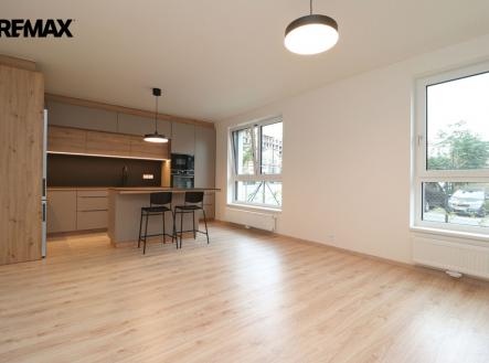 Obývací pokoj + kk | Pronájem bytu, 2+kk, 59 m²