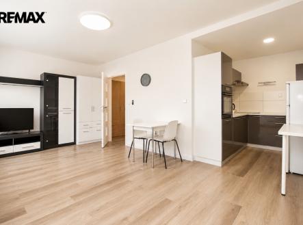 Obývací pokoj + kk | Pronájem bytu, 1+kk, 35 m²