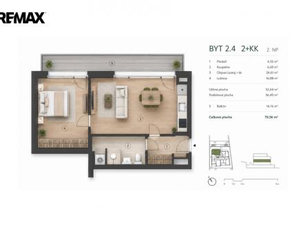 villa-gallery-schema.png | Pronájem bytu, 2+kk, 70 m²