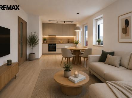 Vizualizace | Prodej bytu, 2+kk, 48 m²