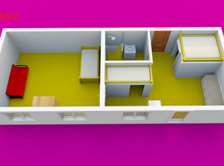 3d-fadljevicova-12x.jpg | Pronájem bytu, 2+kk, 38 m²