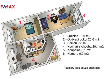 pudorys-7.jpg | Prodej bytu, 2+1, 67 m²