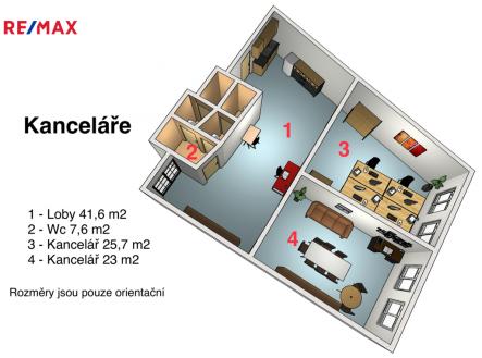 Pronájem - kanceláře, 87 m² obrázek