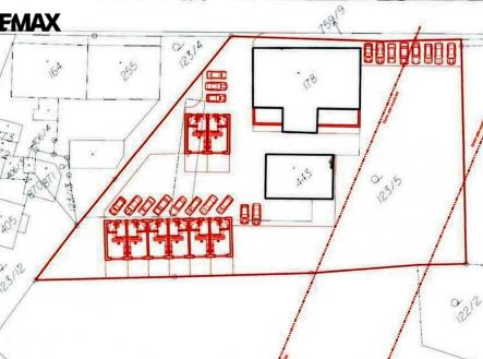 Studie zastavitelnosti 8 bytových jednotek 4KK | Prodej - dům/vila, 550 m²