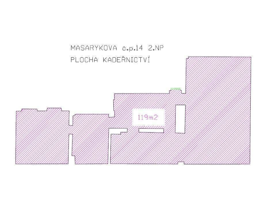 Obchodní prostory, Teplice, Masarykova třída 14, 119m2