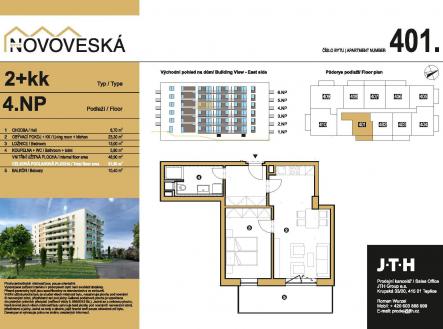 Prodej bytu, 2+kk, 61 m²