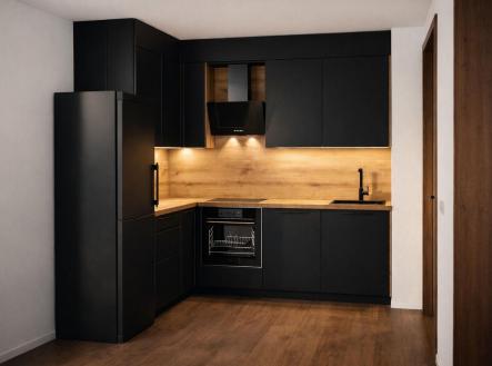 Vizualizace připravované kuchyně | Pronájem bytu, 2+kk, 47 m²