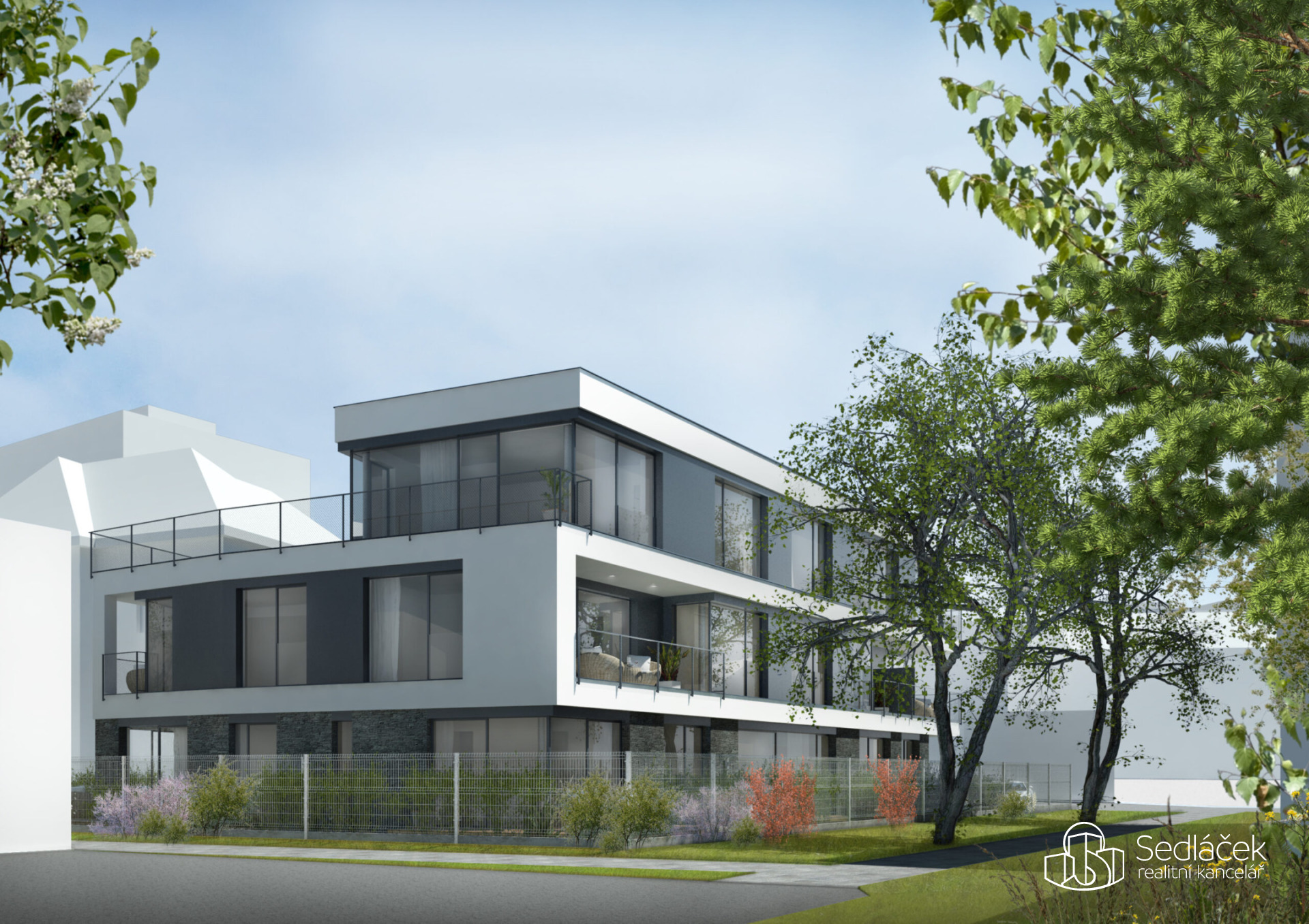Prodej bytu 2+kk s balkonem – Rezidence Cikorka, Praha – Modřany