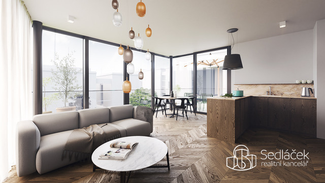 Prodej bytu 2+kk  – Rezidence Cikorka, Praha – Modřany