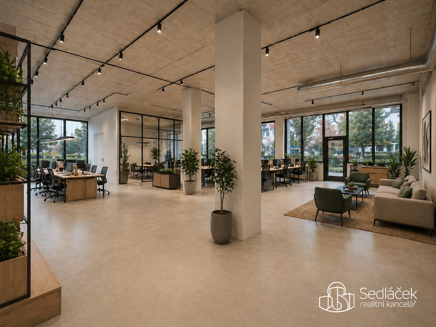 Reprezentativní komerční prostor 350 m² v Sokolově