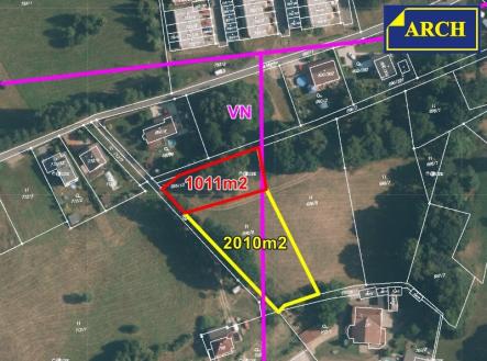 1-2 letecký snímek 1.parcela | Prodej - pozemek pro bydlení, 1 211 m²