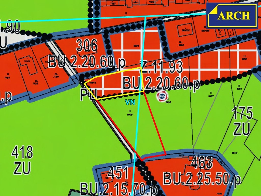 2-4 územní plán 1.parcela