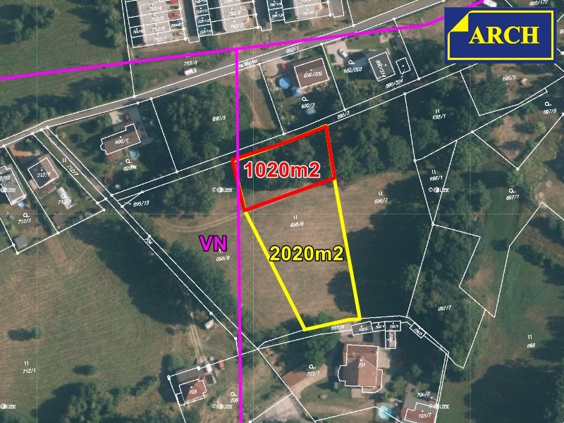 1-1 letecký snímek 2.parcela