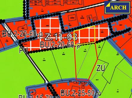 2 územní plán | Prodej - pozemek pro bydlení, 1 255 m²
