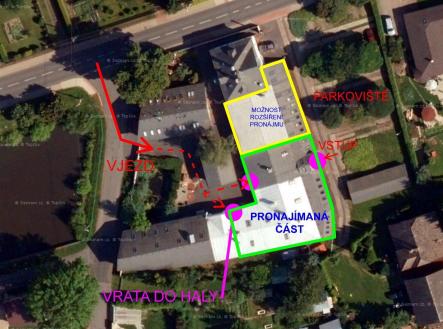 Pronájem - skladovací prostor, 350 m²