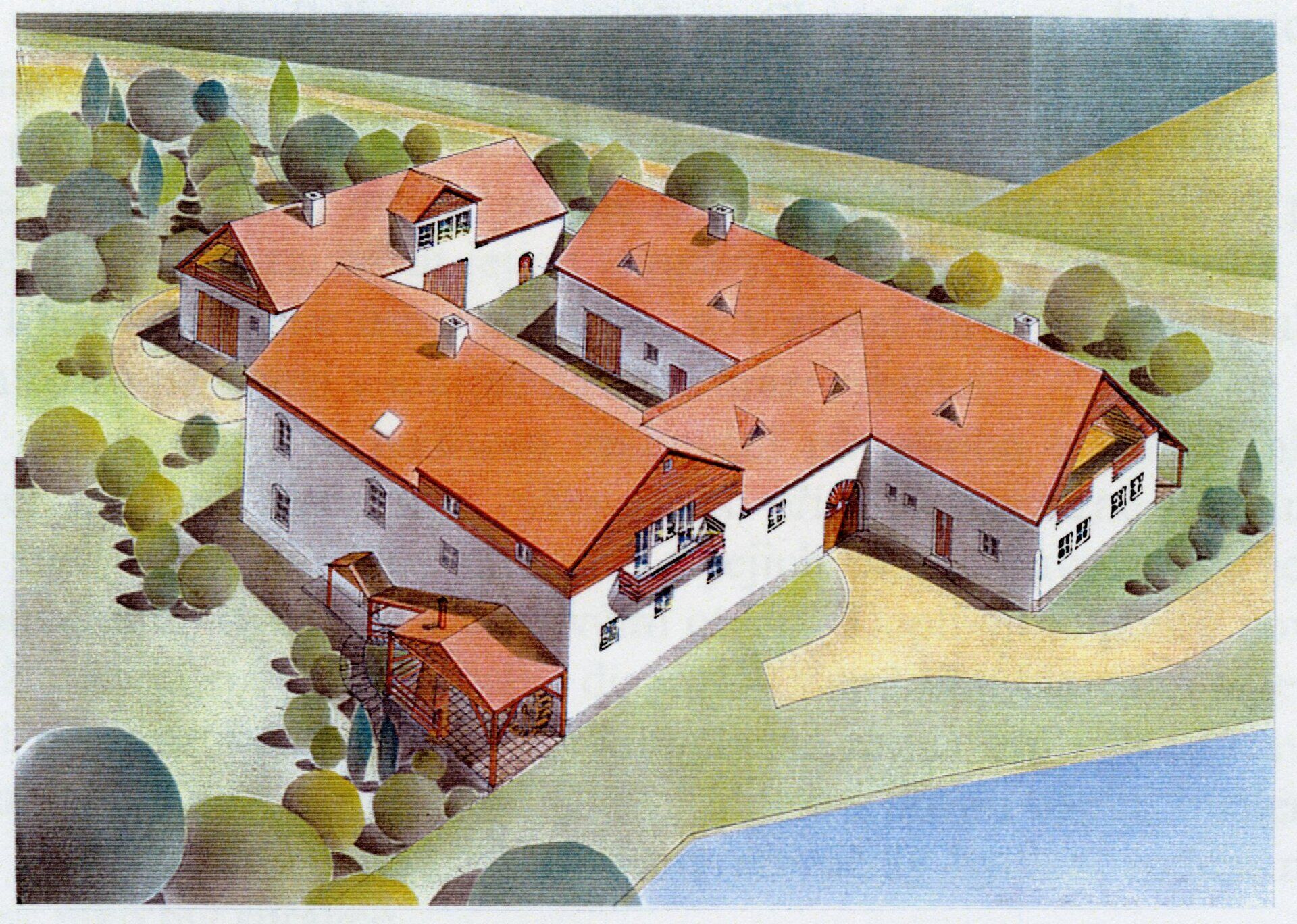 Areál Radňovského mlýna s rybníkem Hájek a lesním pozemkem - celkem 83.424 m2