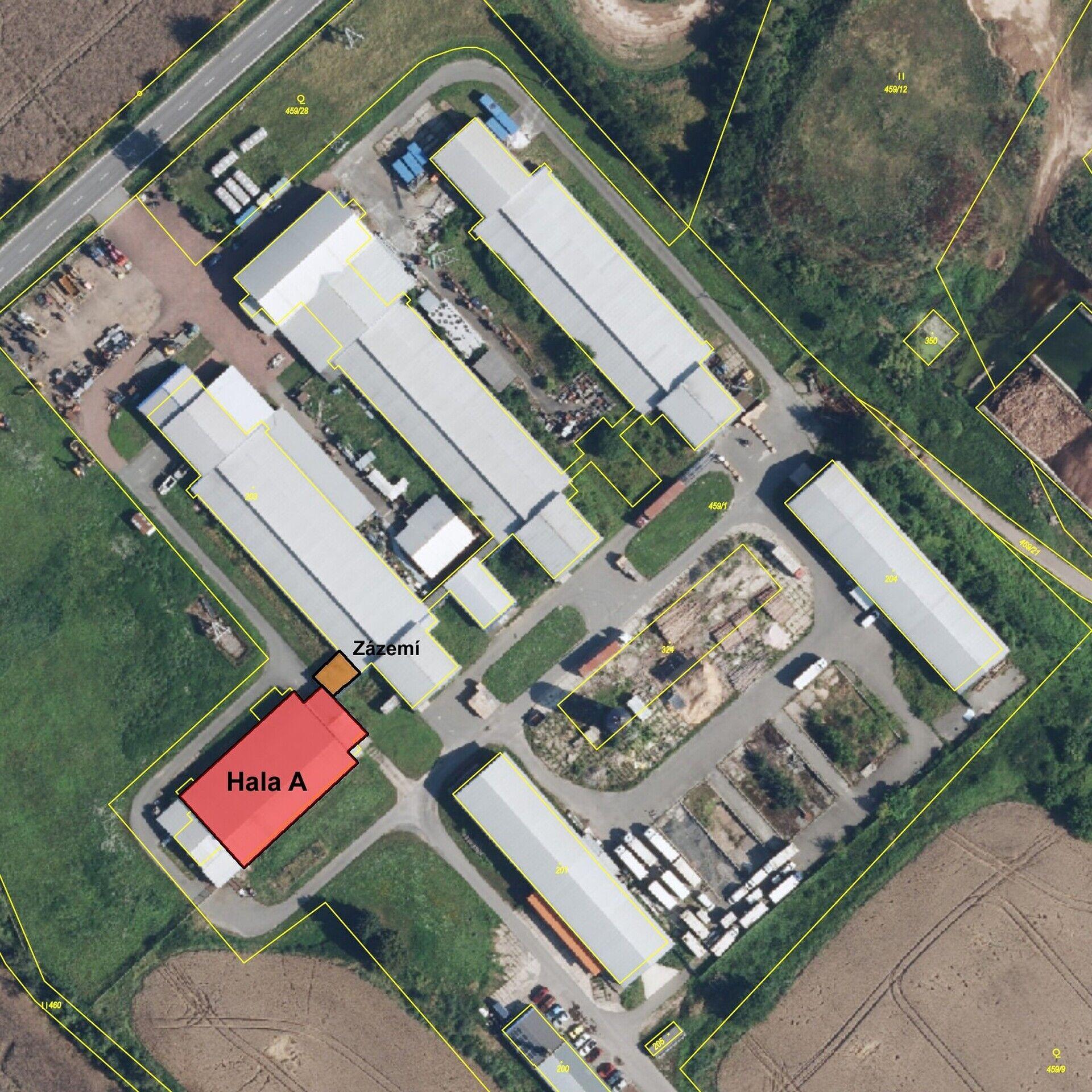 Přízemní skladovací hala 878 m2 vedle D11