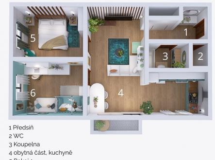 04.jpg | Pronájem bytu, 3+1, 65 m²