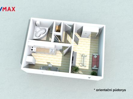 masarykova-1-1.png | Pronájem bytu, 1+1, 44 m²