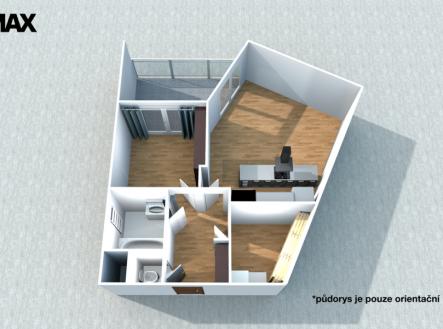 pudorys-janskeho-bez-nabytku.png | Pronájem bytu, 2+kk, 72 m²