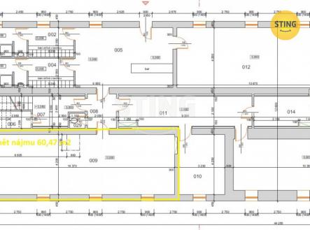 predmet nájmu zadek Havířov.jp | Pronájem - obchodní prostor, 61 m²