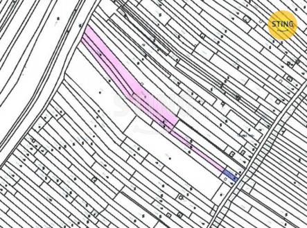 katastrální mapa - Mlýnky.jpg | Prodej - pozemek, ostatní, 3 973 m²