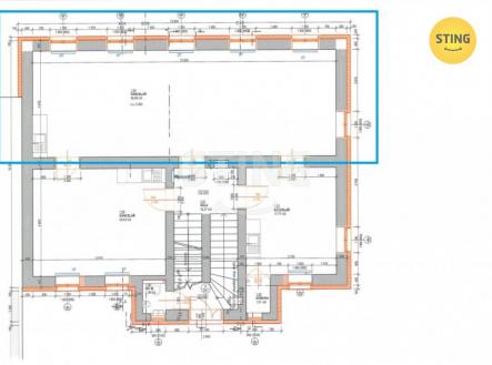 plan budovy Vitkovice.jpg | Pronájem - kanceláře, 56 m²