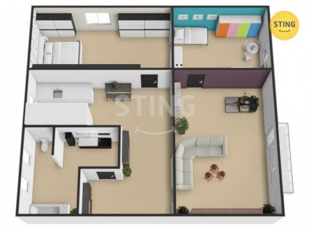 půdorys web 1.jpg | Prodej bytu, 3+1, 83 m²