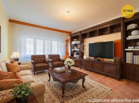 vizualizace obývacího pokoje.jpg | Prodej bytu, 3+1, 129 m²
