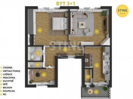 14.jpg | Prodej bytu, 3+1, 129 m²