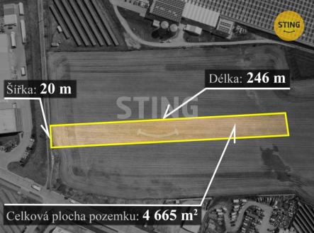 ohraničení b.jpg | Prodej - pozemek pro komerční výstavbu, 4 665 m²