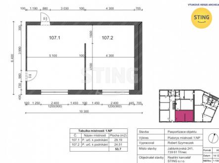 Půdorys.jpg | Pronájem - kanceláře, 52 m²