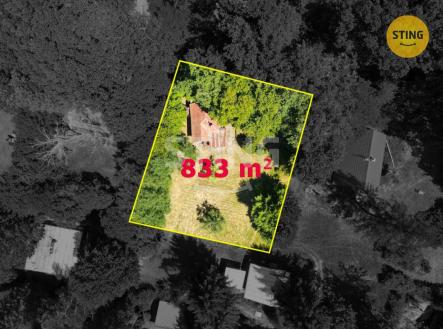 ohraničení 1.jpg | Prodej - pozemek, ostatní, 833 m²