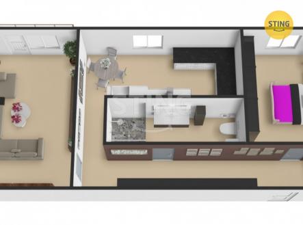Pronájem bytu, 2+1, 53 m² obrázek