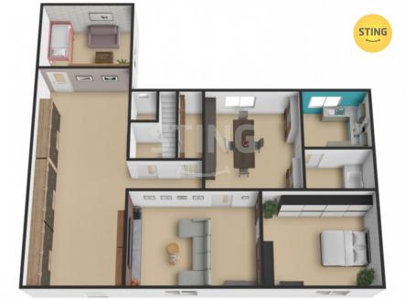 půdorys 1.jpg | Prodej - dům/vila, 80 m²