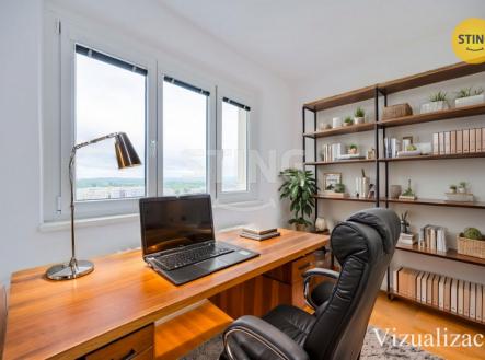 vizualizace pracovna.jpg | Prodej bytu, 3+1, 62 m²