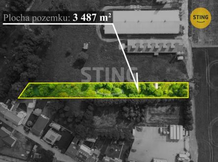 ohraničení pozemku 1.jpg | Prodej - pozemek, zahrada, 3 487 m²