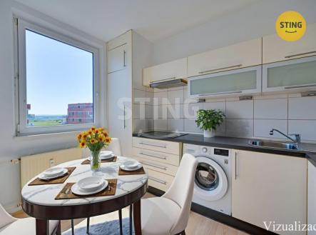 vizualizace kuchyň.jpg | Prodej bytu, 2+1, 44 m²