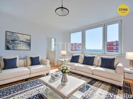 vizualizace obývací pokoj.jpg | Prodej bytu, 2+1, 44 m²
