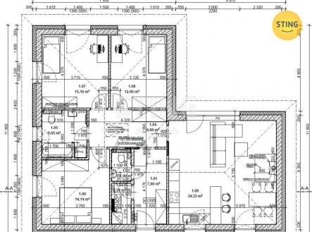 Půdorys domu.jpg | Prodej - pozemek pro bydlení, 692 m²