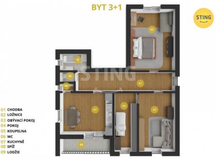 4.jpg | Prodej bytu, 3+1, 100 m²
