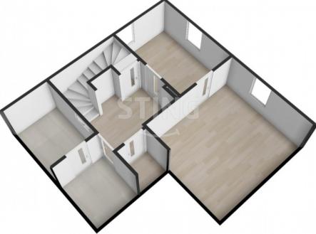 Ilustrační půdorys 1.NP | Prodej - dům/vila, 149 m²