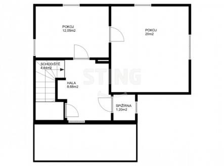 Ilustrační půdorys 2.NP | Prodej - dům/vila, 149 m²