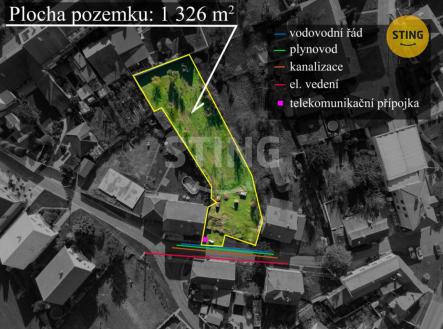 ohraničení 1 sítě.jpg | Prodej - pozemek pro bydlení, 1 326 m²