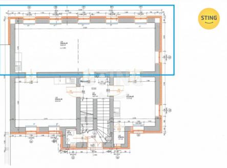 plan budovy Vitkovice.jpg | Pronájem - kanceláře, 56 m²