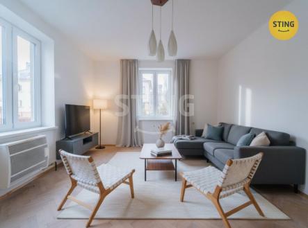 vizualizace obývací pokoj | Prodej bytu, 2+1, 68 m²