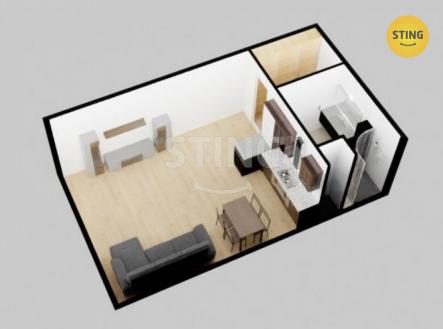 stažený soubor.jpg | Pronájem bytu, 1+kk, 32 m²
