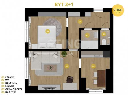 1.jpg | Prodej bytu, 2+1, 42 m²